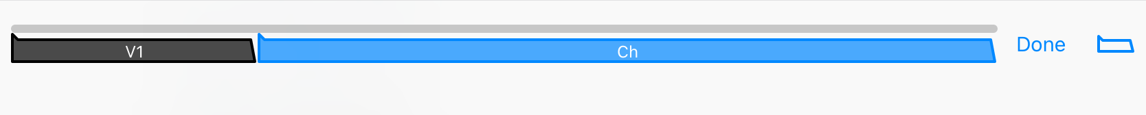 Arrangement timeline with V1 and Ch markers after adding the chorus